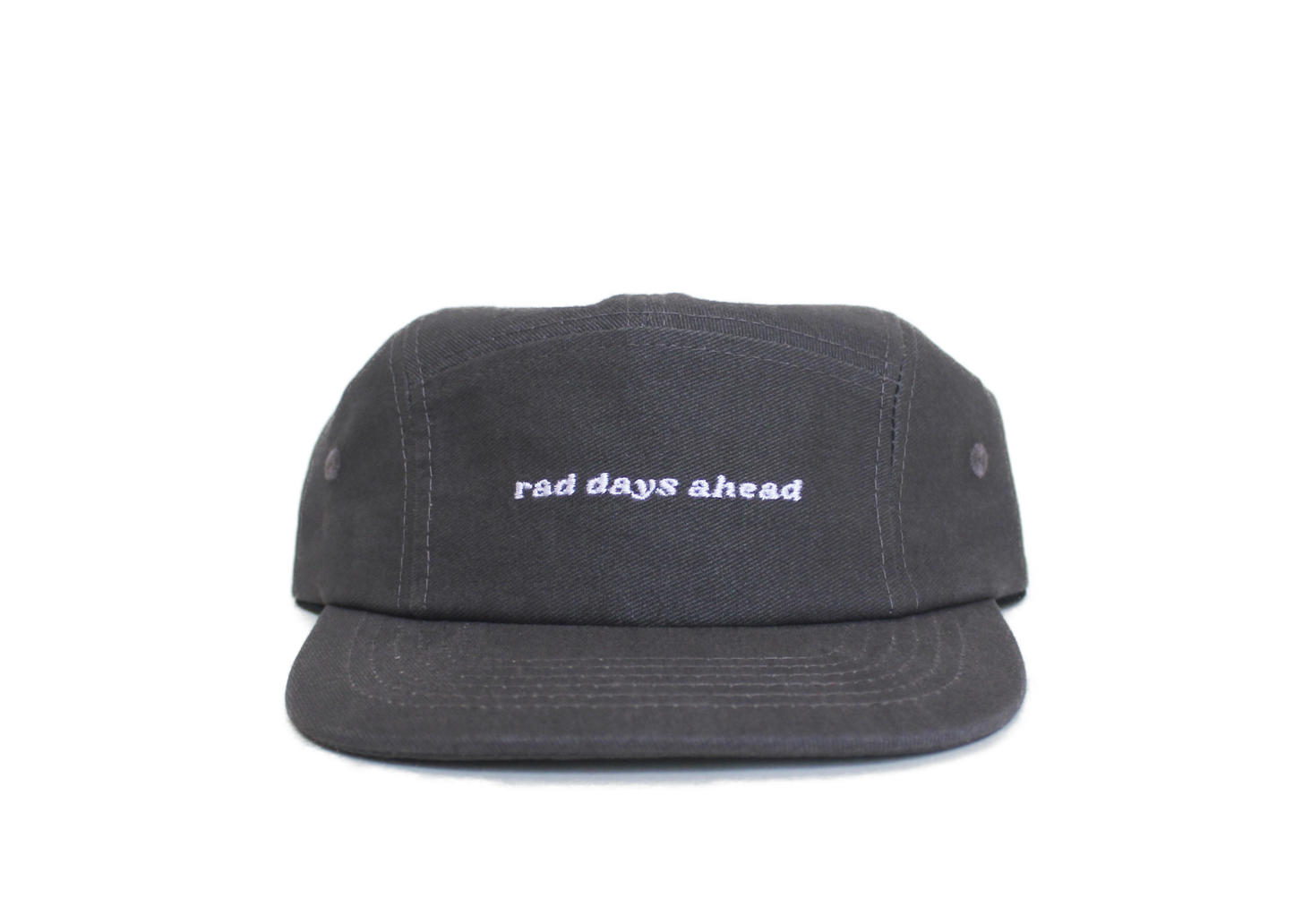 rad days ahead cotton five-panel hat, charcoal