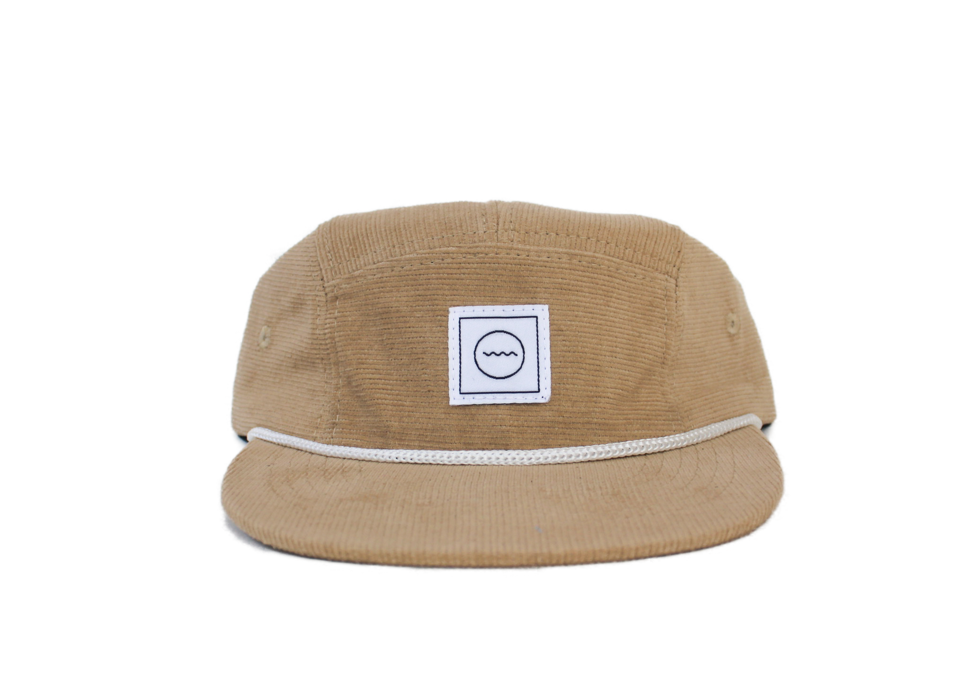 corduroy five-panel hat, stone - Ivory Soul